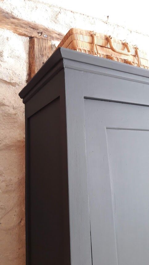 Matte black Paris wardrobe