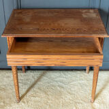 Parisian table pitchpin desk 1 drawer 1900