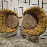 Pair of polystyrene cocktail shells 1970s