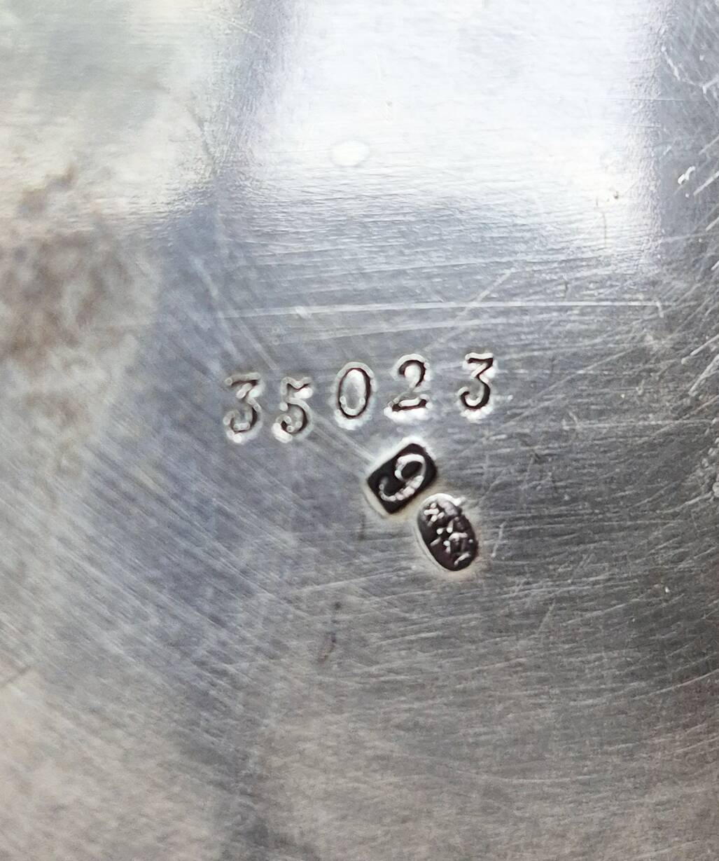 Antique silver-plated metal sugar bowl