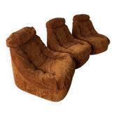 3 Space Age lounge chairs