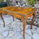 Louis XV style flat desk in marquetry