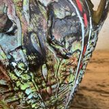 52cm Large vase with handle Signed Santi