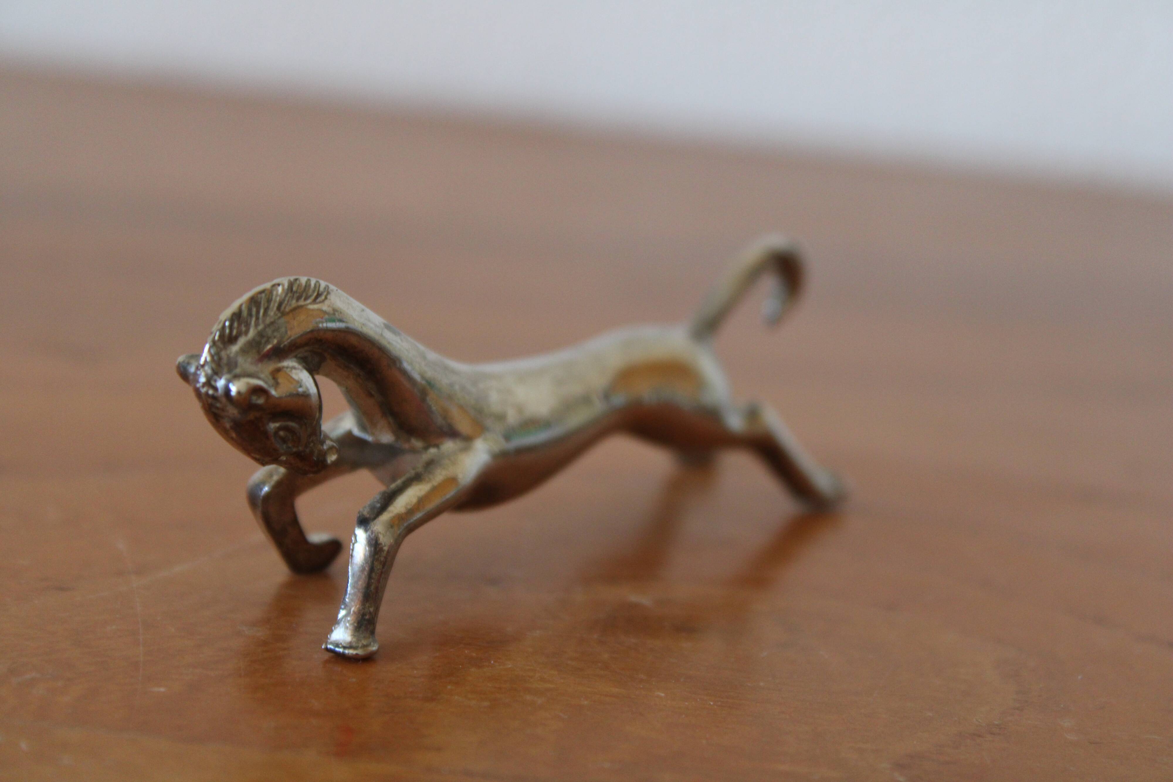 Set of 12 vintage knife rests, in silver metal