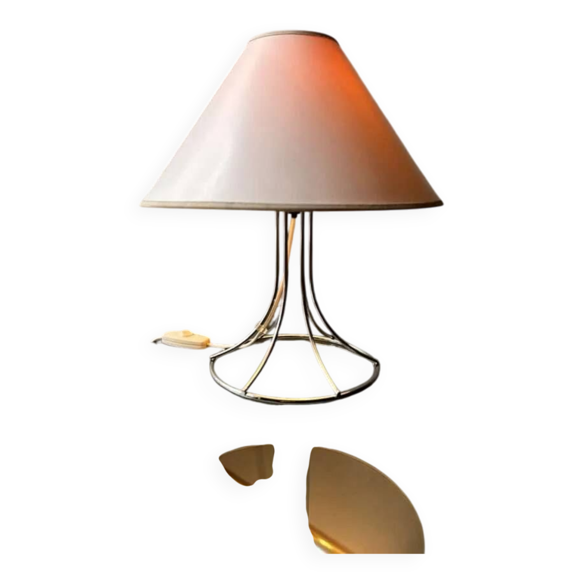 Bent Boysen Ackord table lamp IKEA 1980s chrome