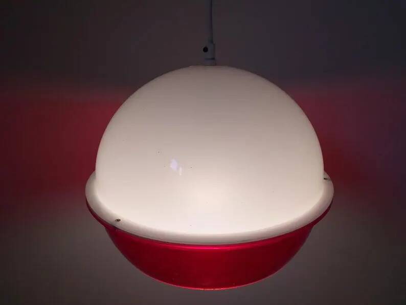 Midcentury Pendant in Style Harvey Guzzini, Space Age, Italy, 1970s