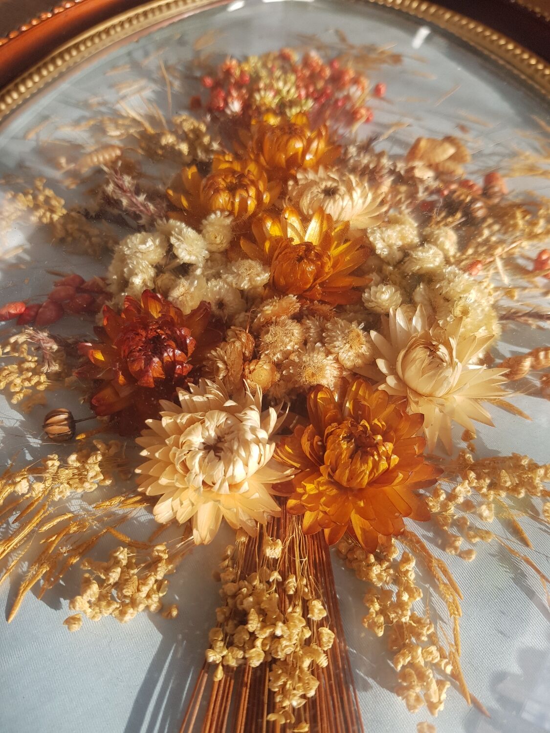 Large frame dried flowers