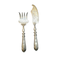 Solid silver fish cutlery pair