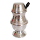 Mustard pot, jam pot, jam jar, sugar bowl, in silver metal