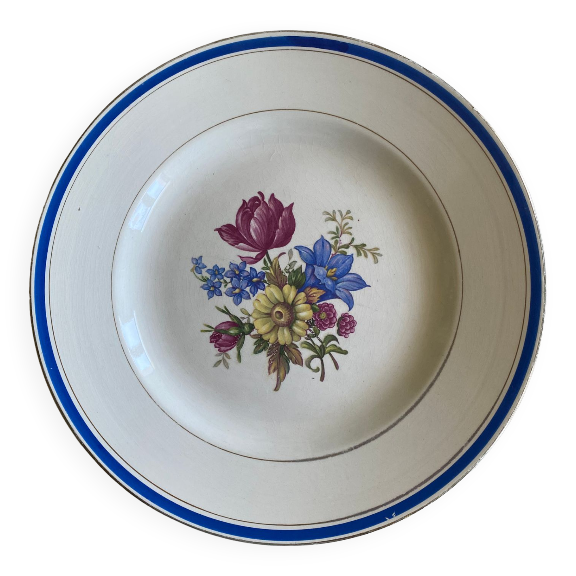 Round dish Sarreguemines and Digoin