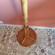 Rattan coat rack