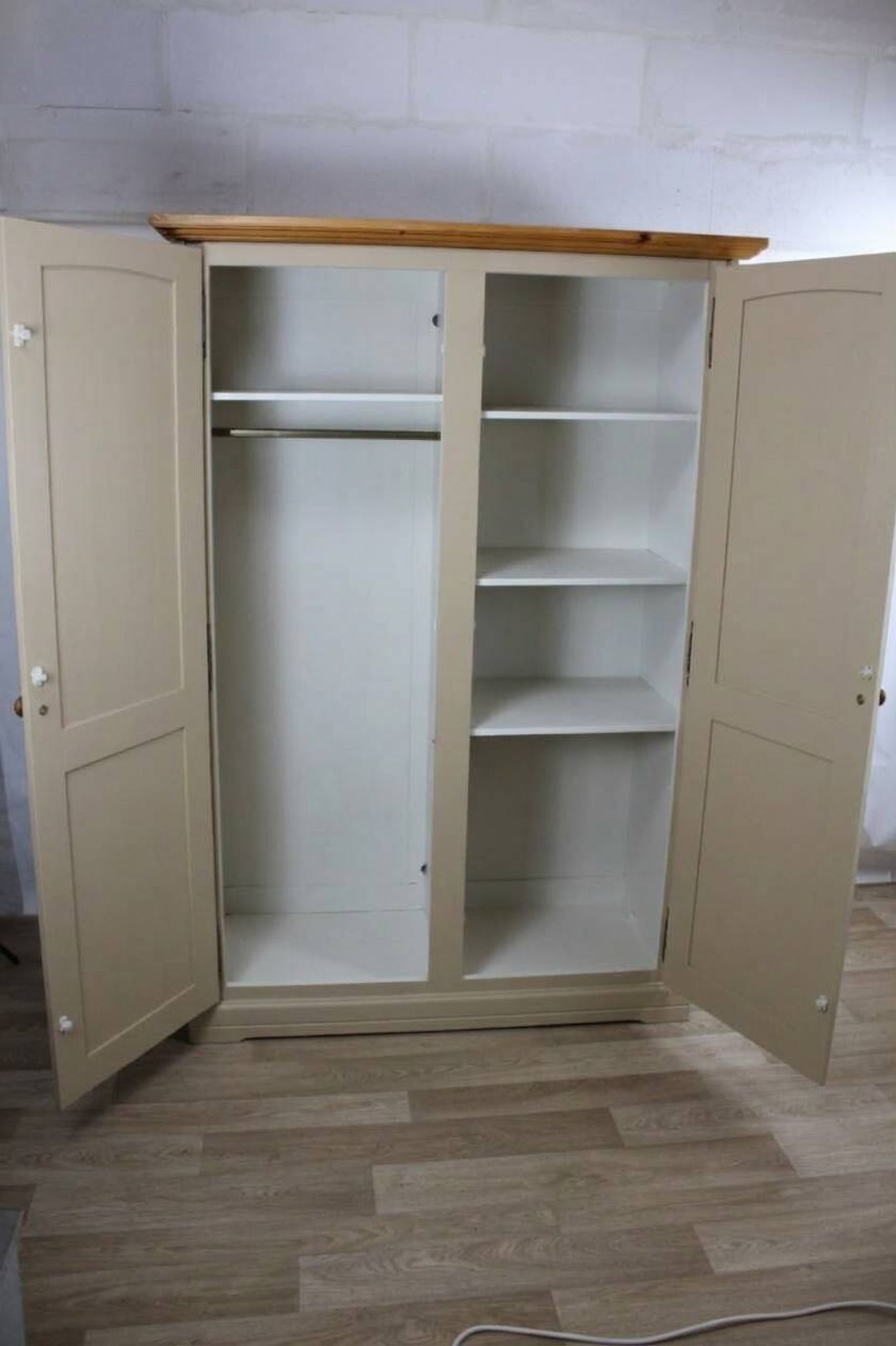 Gautier wardrobe in 1960s style, beige.