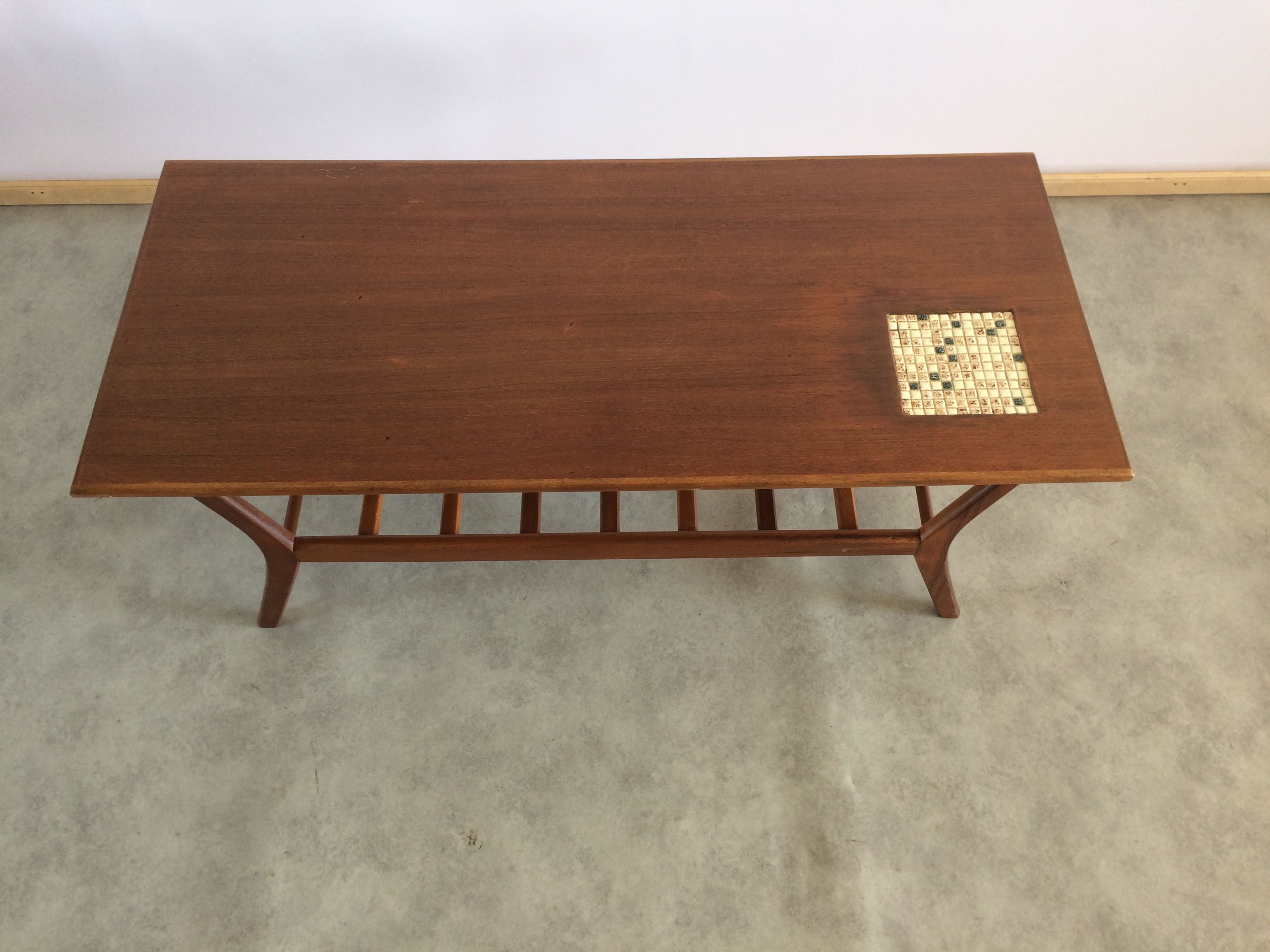 Louis van Teeffelen vintage teak coffee table for Wébé 1960s