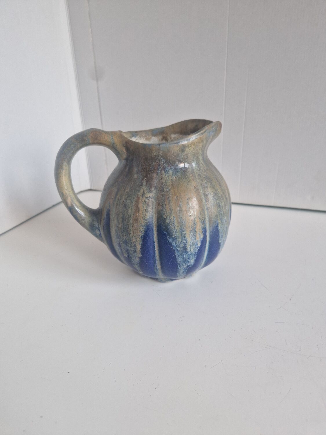 Pumpkin Jug Flamed Blue