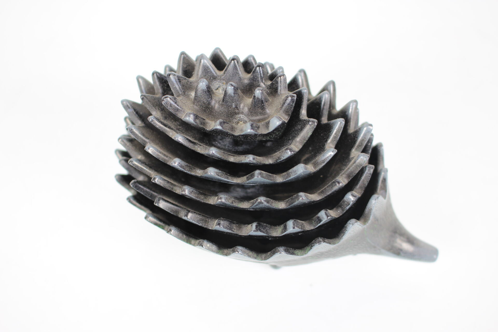Mid-century metal ashtray in the shape of a hedgehog, 1960