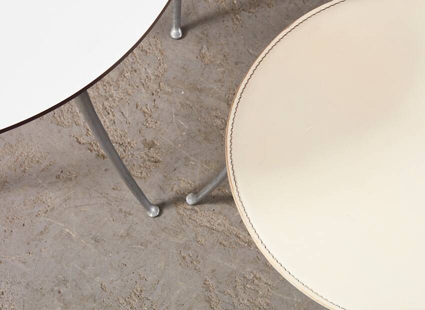 Enzo Mari Pair of Tonietta Chairs + Trevi Table for Zanotta Italy 1985