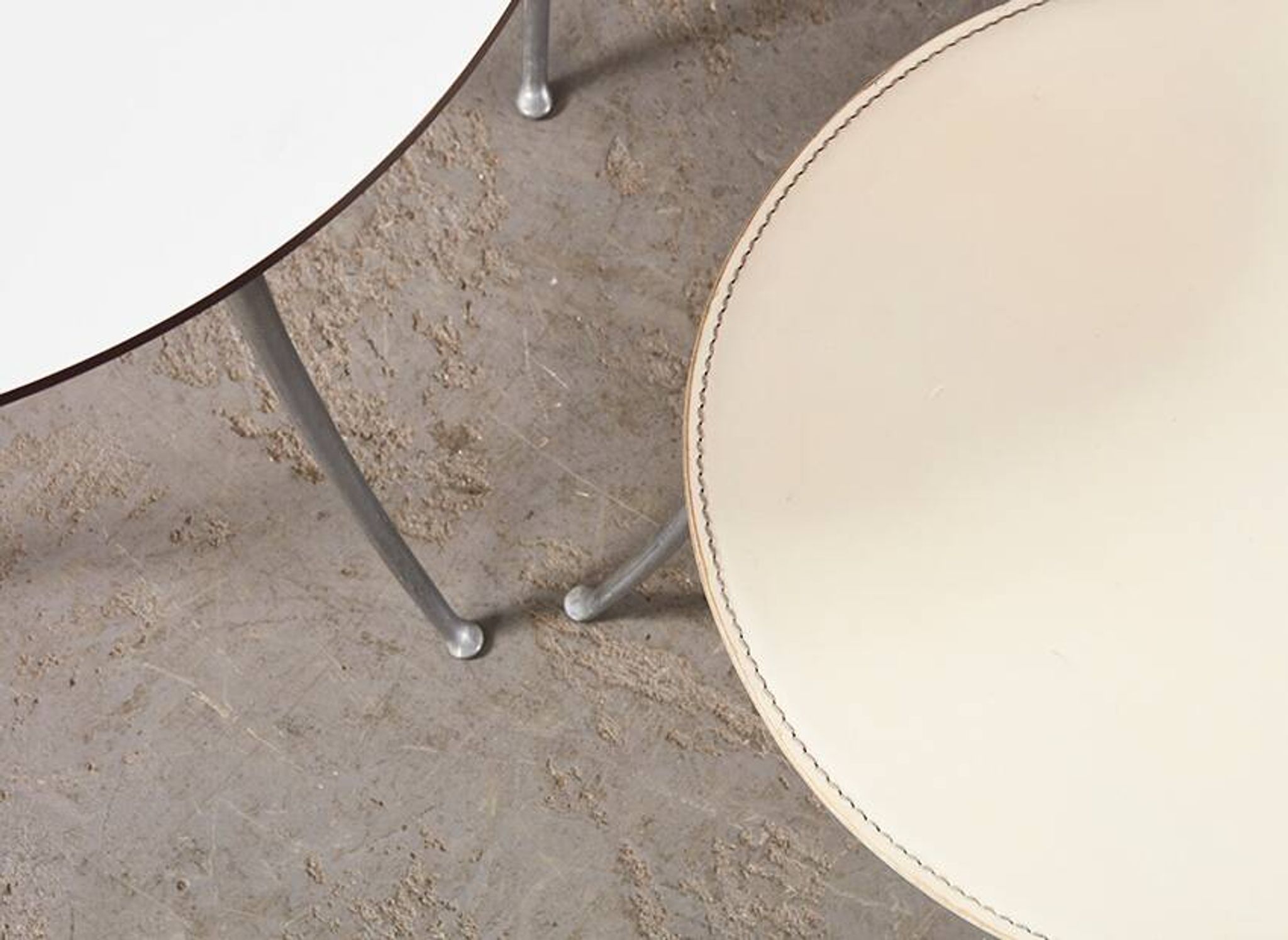 Enzo Mari Pair of Tonietta Chairs + Trevi Table for Zanotta Italy 1985