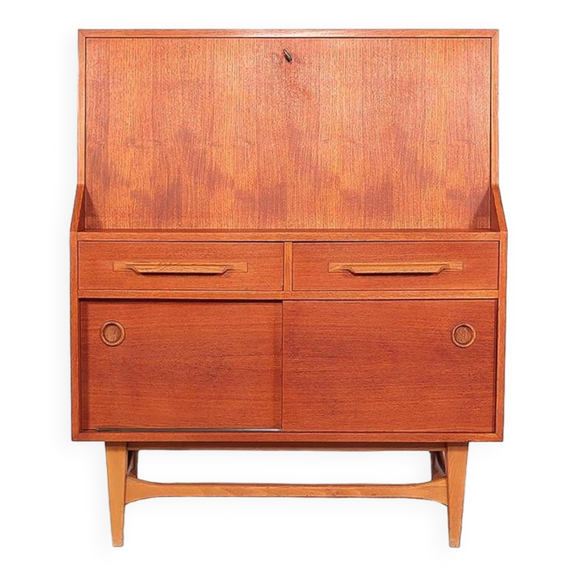 Vintage teak secretary from the 60s