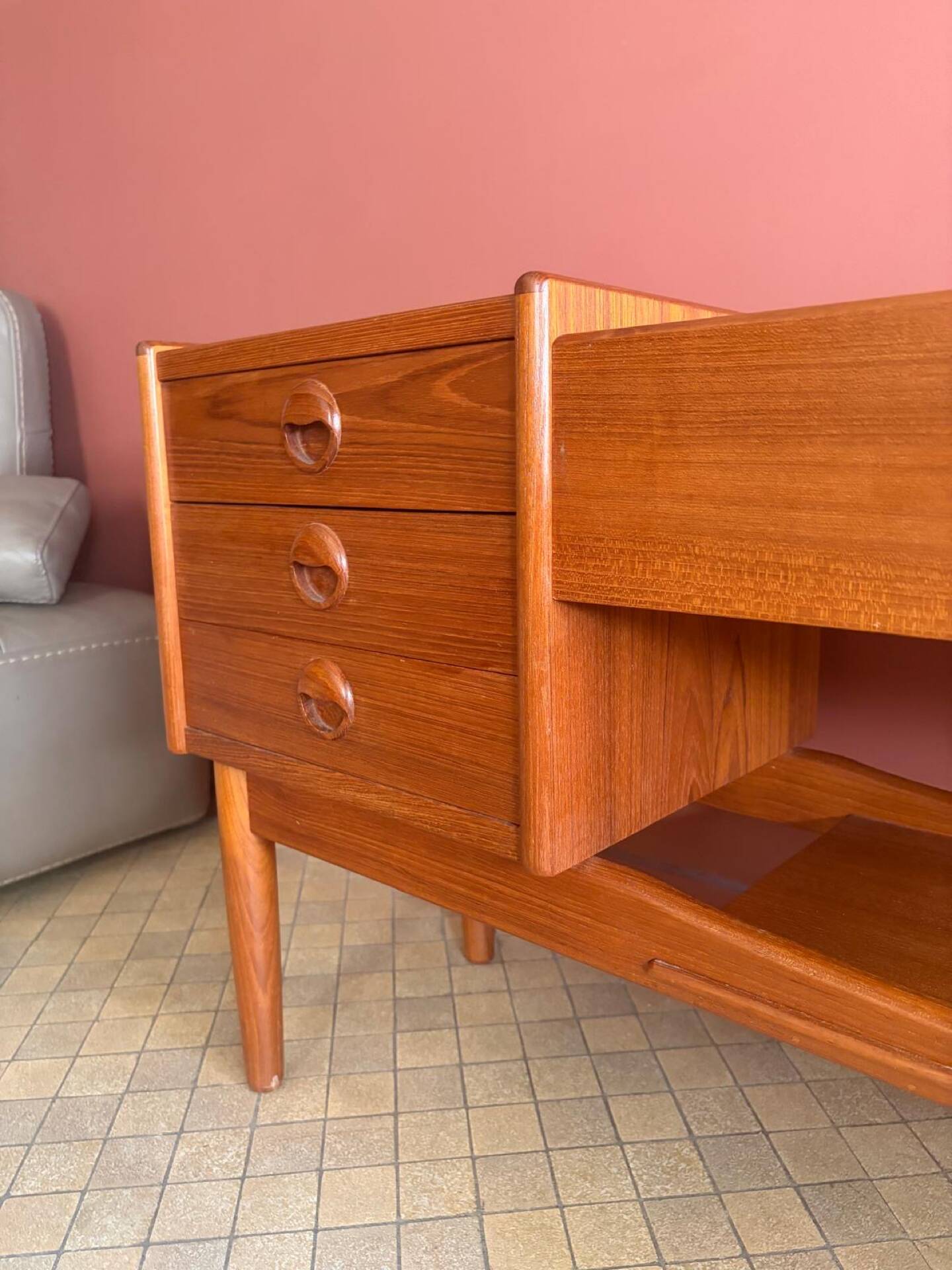 Teak console by Arne Wahl Iversen