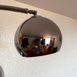 Design floor lamp in chrome with 3 balls, marble base from the 1970