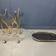 Vintage Italian brass bar cart, 1970s
