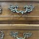 Curved commode in Louis XV style made of walnut.