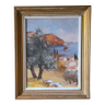 Oil on canvas view of Provence Y.Leguen
