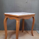 White marble top table