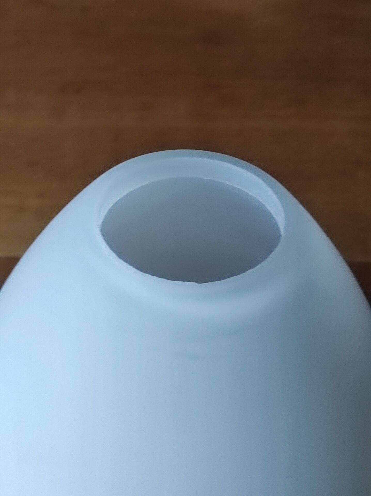 Small translucent white glass lampshade