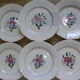 Set of 6 flat plates Digoin Sarreguemines