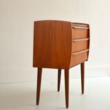 Small chest of drawers Scandinavian teak 1960 vintage