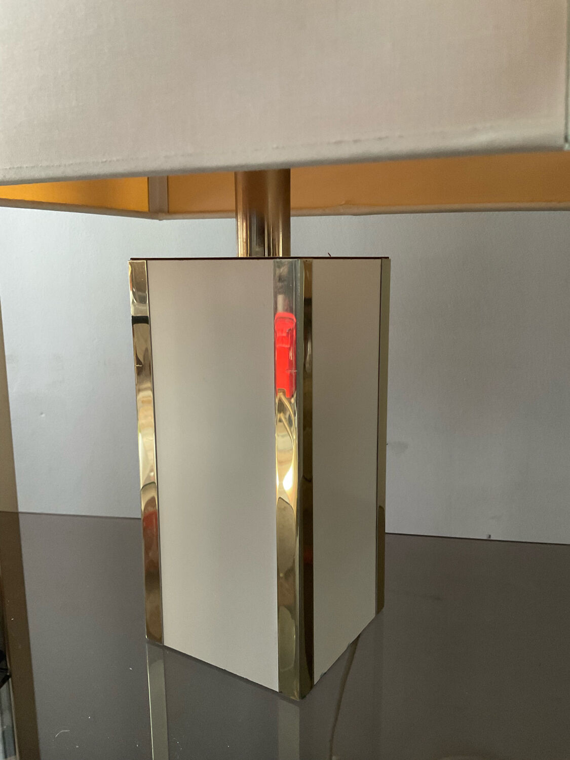Vintage lamp from the 60s-70s in metal and brass