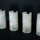 60s Toni Zuccheri Venini Murano glass sconces, horizontal or vertical.