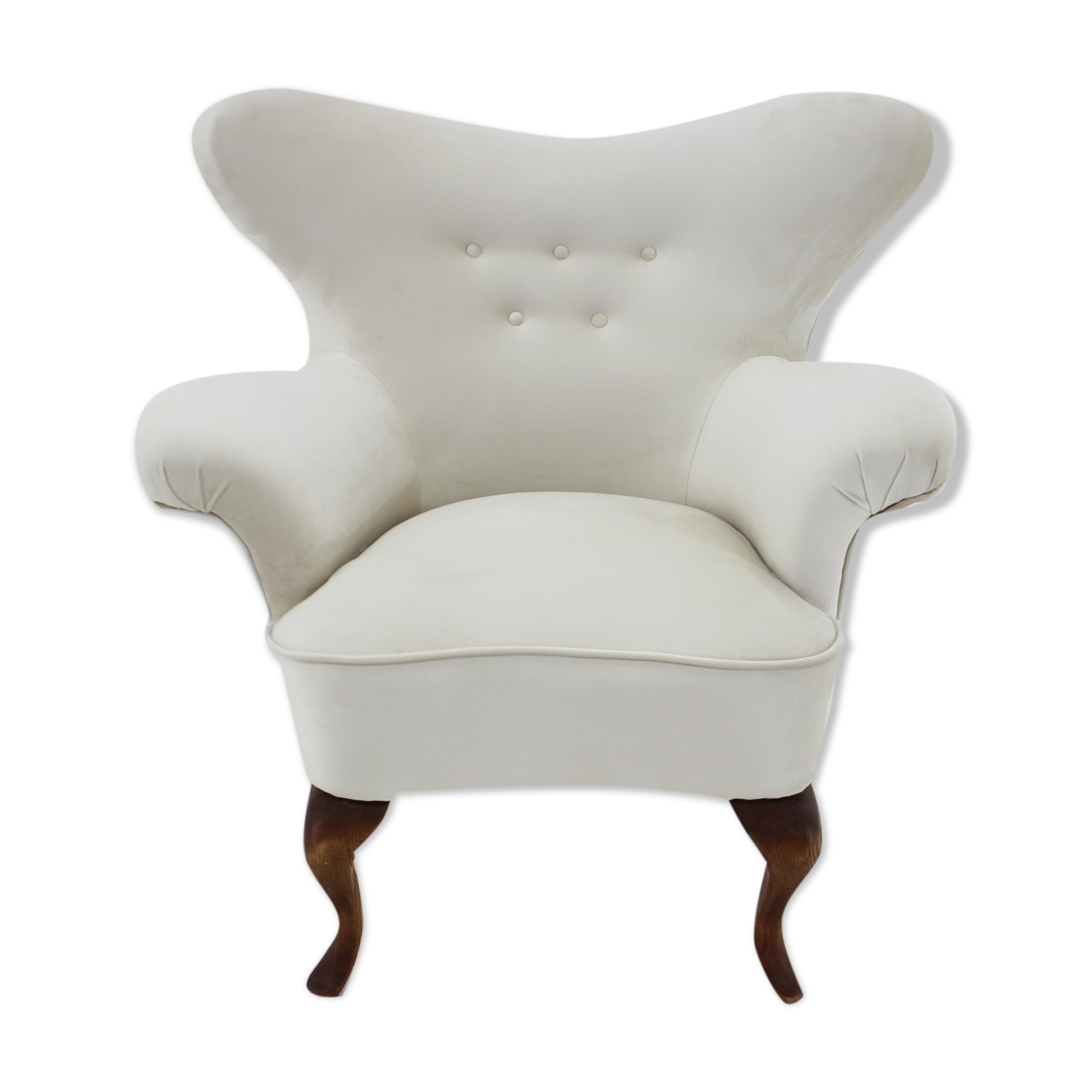 1900s antique curved armchair