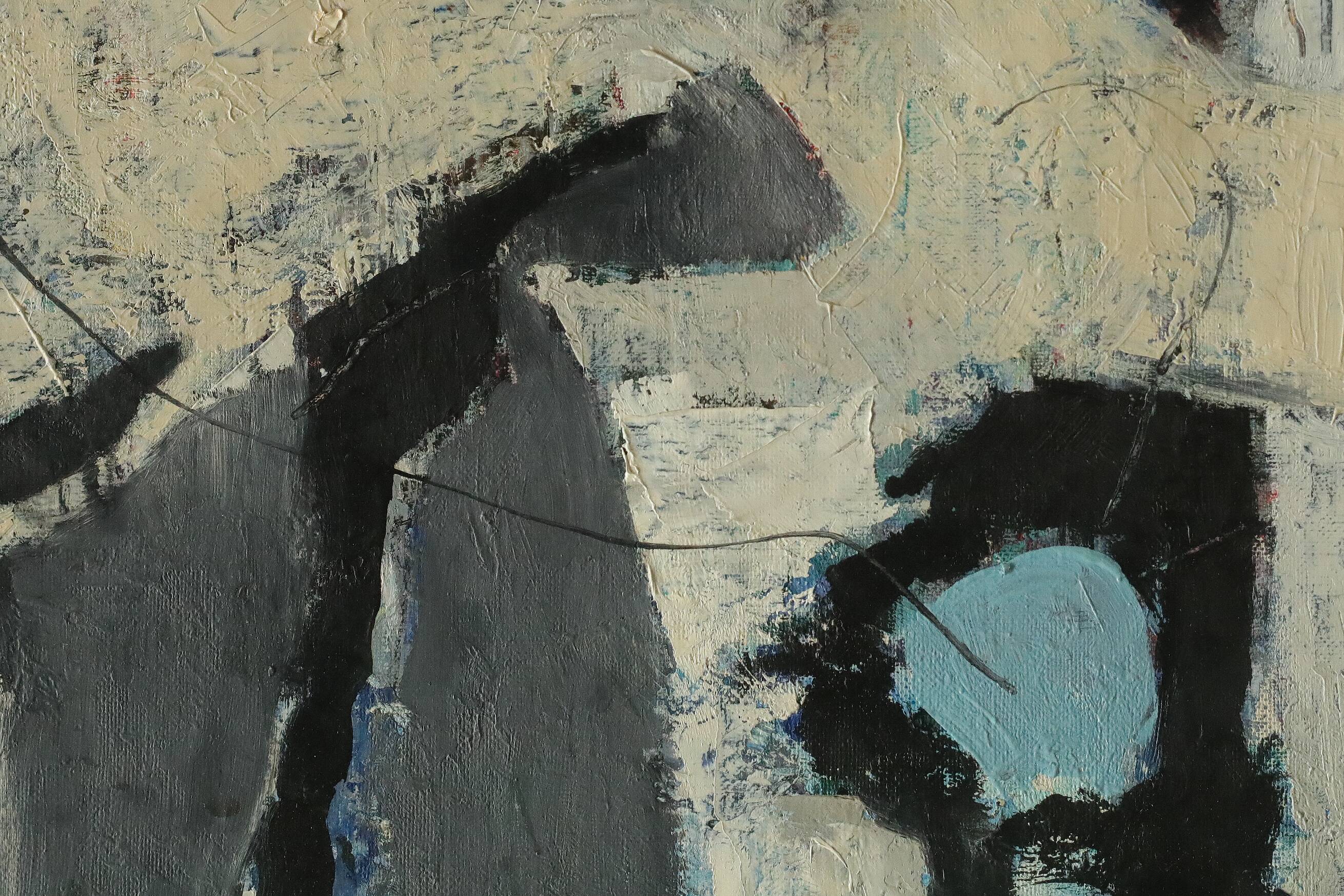 Bengt Nordquist, Composition, Oil on Canvas, 1963, Framed