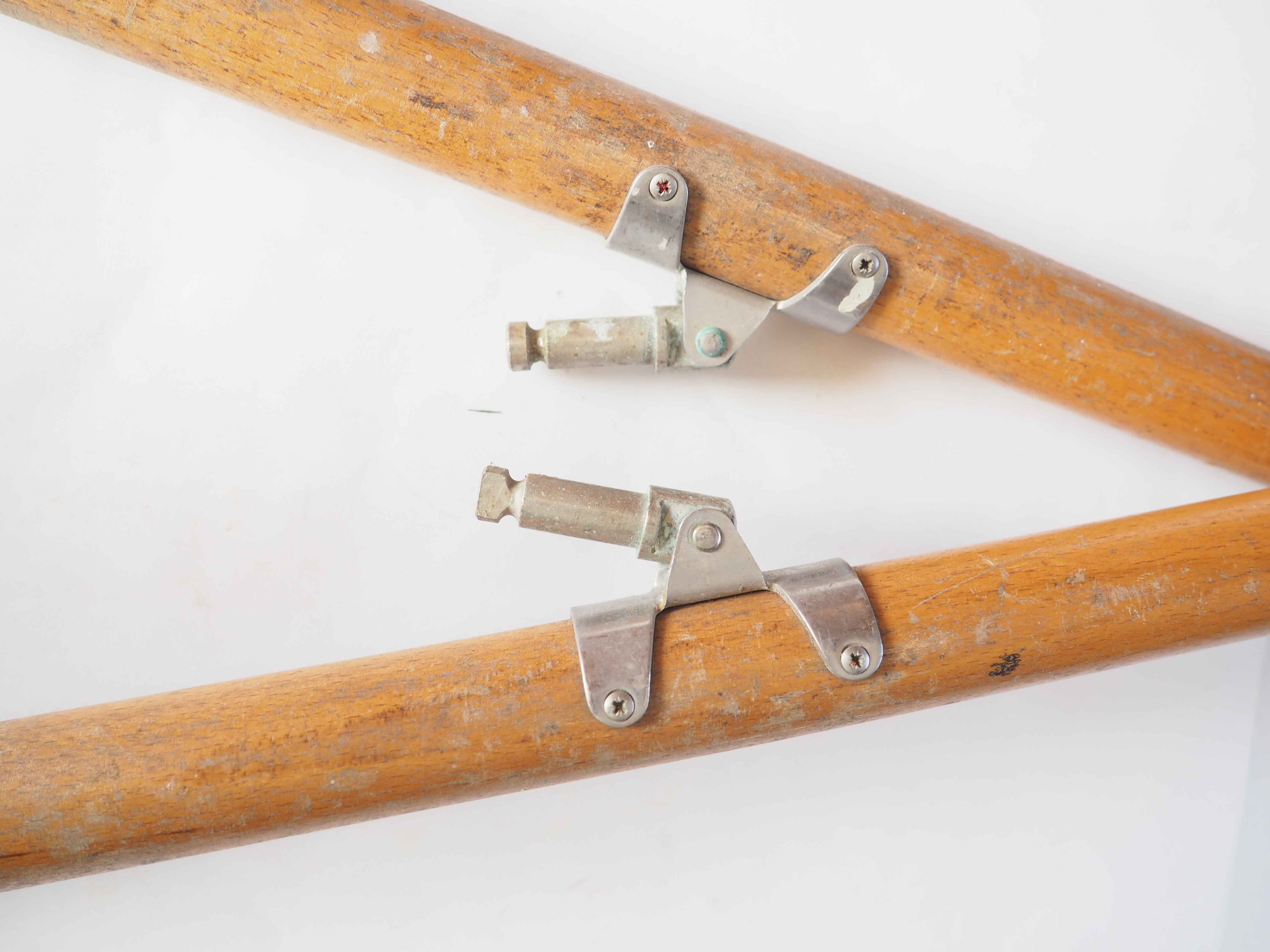 Pair of wooden paddles