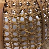 Vintage rattan hanging lamp