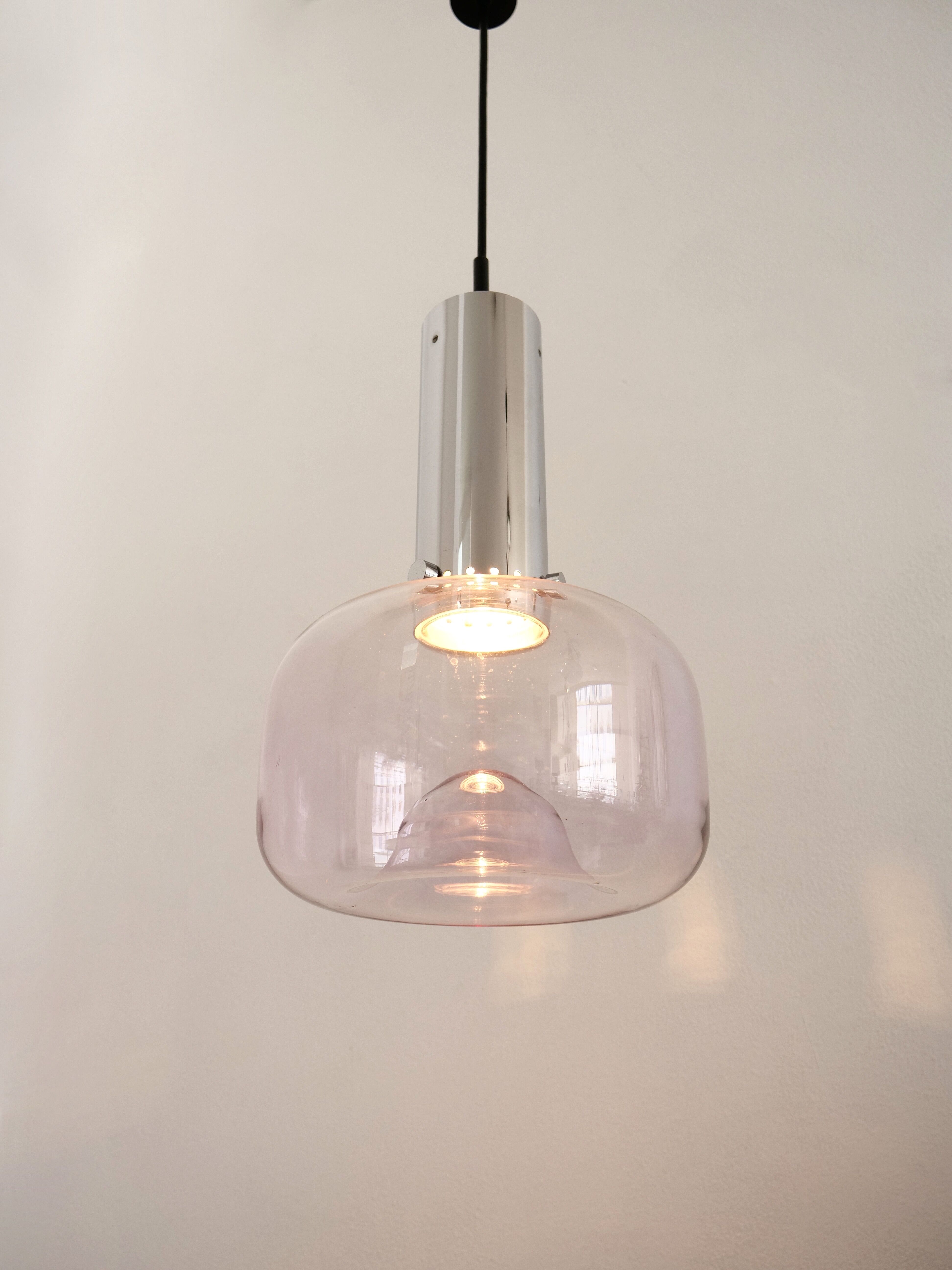 Organically shaped suspension glashütte limburg 1970