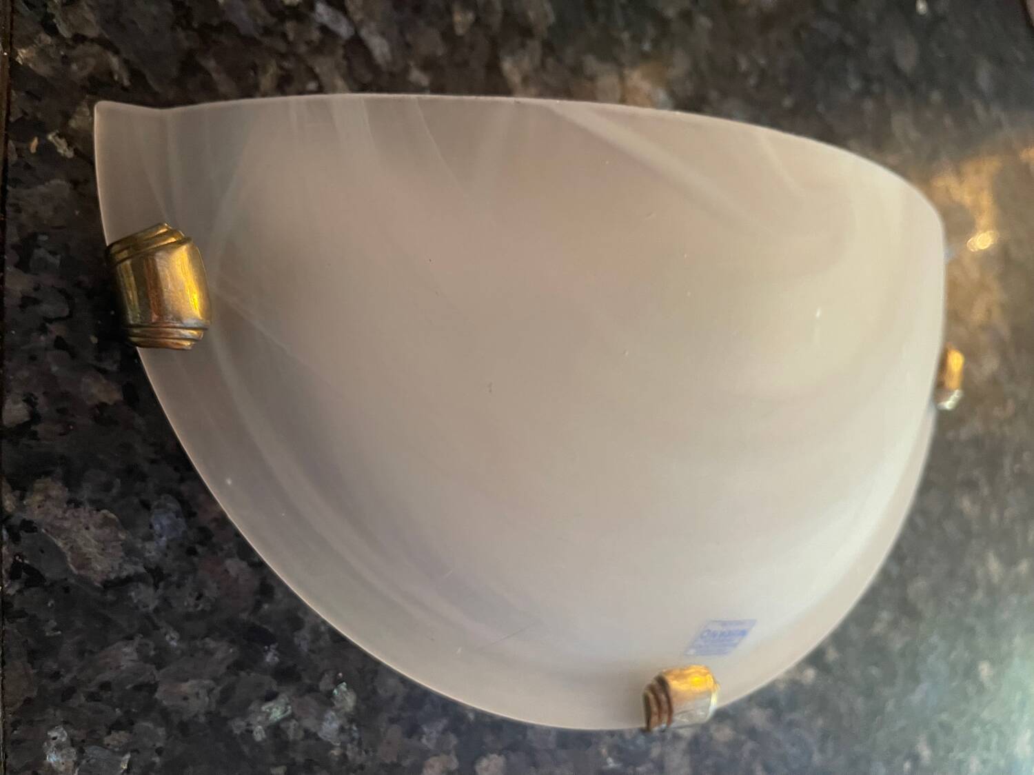 Pair of Murano glass wall lights, Italy 1990