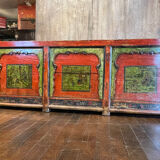 Buffet ancien chinois 3 portes + 3 tiroirs