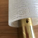 Metal and glass wall light