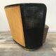 Fauteuil en bois cannage et velours