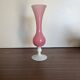 Opaline pink and white soliflore vase – Made in Italy vintage