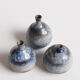 Trio de céramiques miniatures bleues Antonio Lampecco