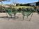 Pair of garden chairs Acapulco 1950 vintage scoubidou metal heaters
