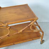 Rattan serving trolley 1970