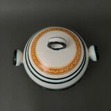 Tureen 1960 by Yvon Roy decorated with stylized birds