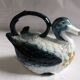 Pichet théière verseuse céramique oiseau canard