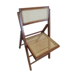 Vintage folding caning chair