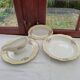 Set of 3 dishes and sauce boat L'Amandinoise